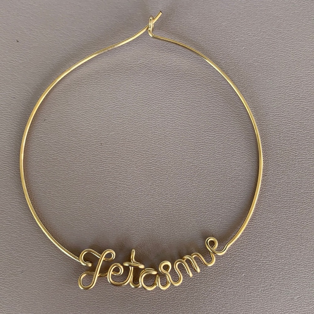 Atelier Paulin Single Gold Hoop Wire Earring